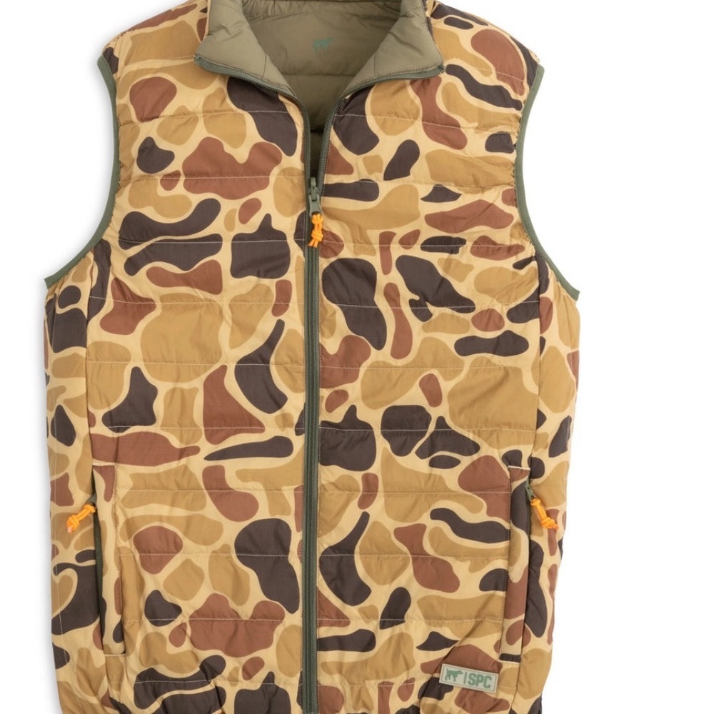 Men Southern Point Field Series, camo reversible, vest size, extra large